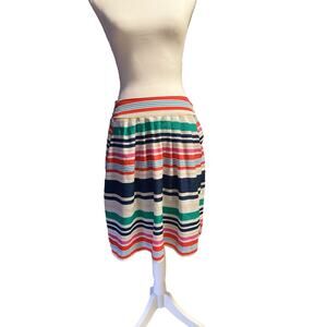 ROMY Small Womens Multi Color Skirt Silk Feel